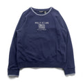 Polo Jeans RALPH LAUREN 90s Ribbed Sweatshirt Jumper L Navy Fleece Lined Stars and Stripes