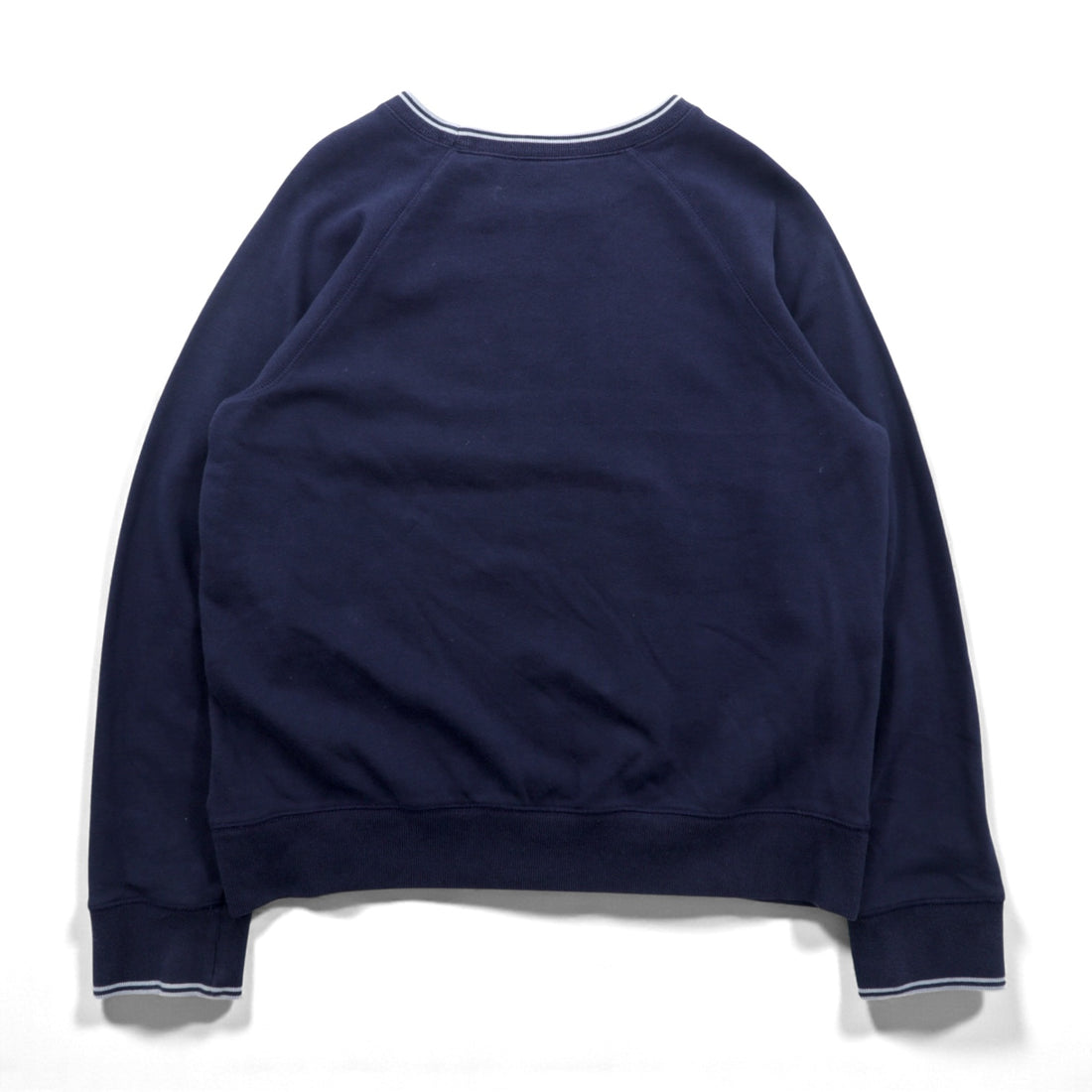 Polo Jeans RALPH LAUREN 90s Ribbed Sweatshirt Jumper L Navy Fleece Lined Stars and Stripes