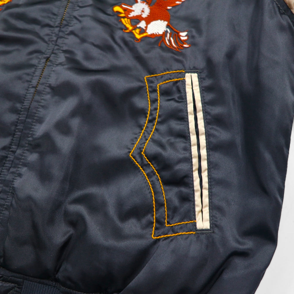 Levi's 2000s Sukajan Souvenir Jacket, Size M, Black, California Embroidery, 70906-34