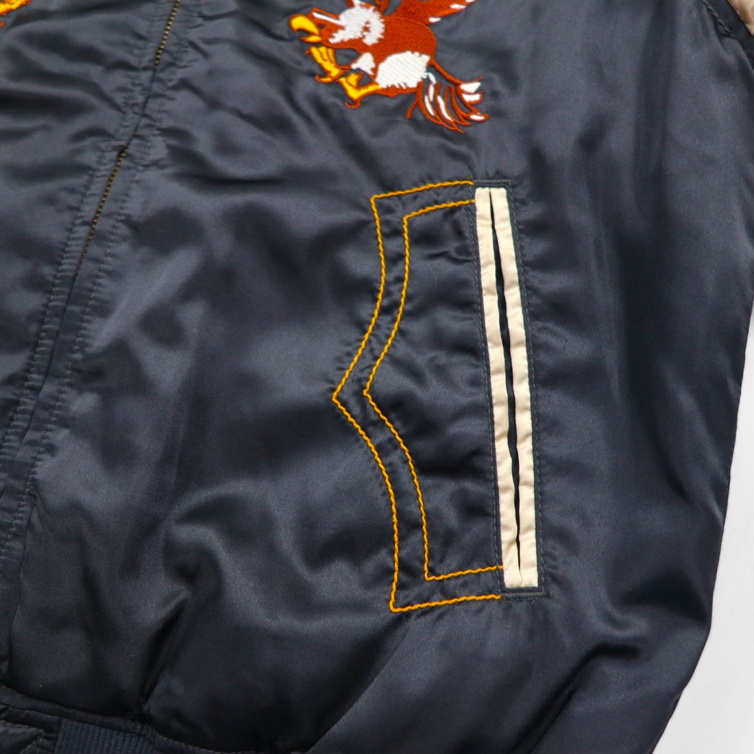 Levi's 2000s Sukajan Souvenir Jacket, Size M, Black, California Embroidery, 70906-34