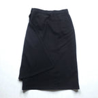 GUCCI 80s Made in Italy Vintage Wrap Skirt FREE Black Wool Old Gucci