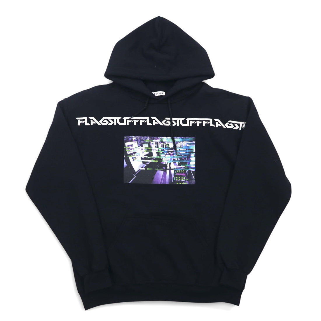 FLAGSTUFF Graphic Pullover Hoodie M Black F-LAGSTUF-F LABO HOODIE 19SS-FS-41