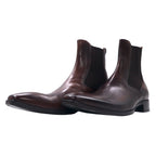 Titlo Classic (Isetan) Italian made side gore boots Chelsea boots 26.5cm brown leather Lav.blake