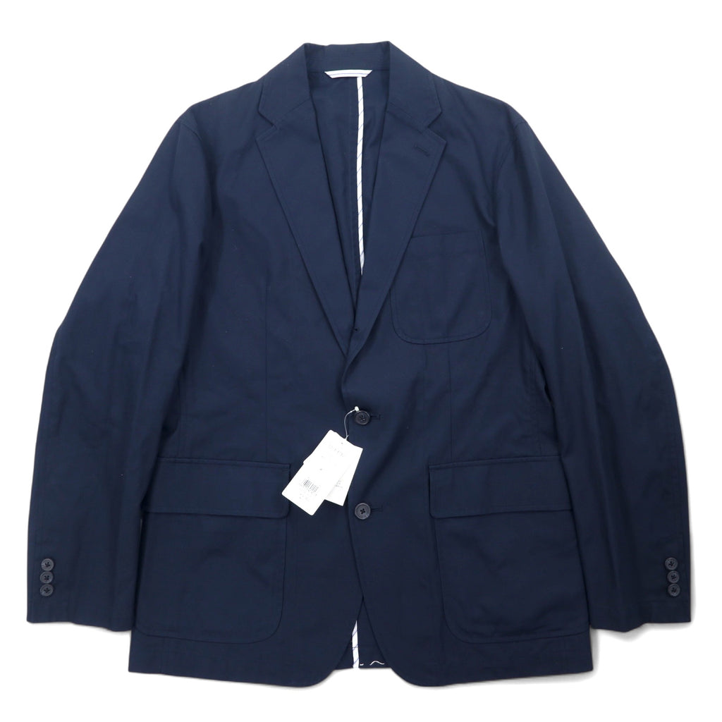 日本然リトテ-古着オンライン-CHAPS 3B テーラードジャケット L ネイビー コットン 未使用品-CHAPS 3B Tailored Jacket L Navy Cotton Unused