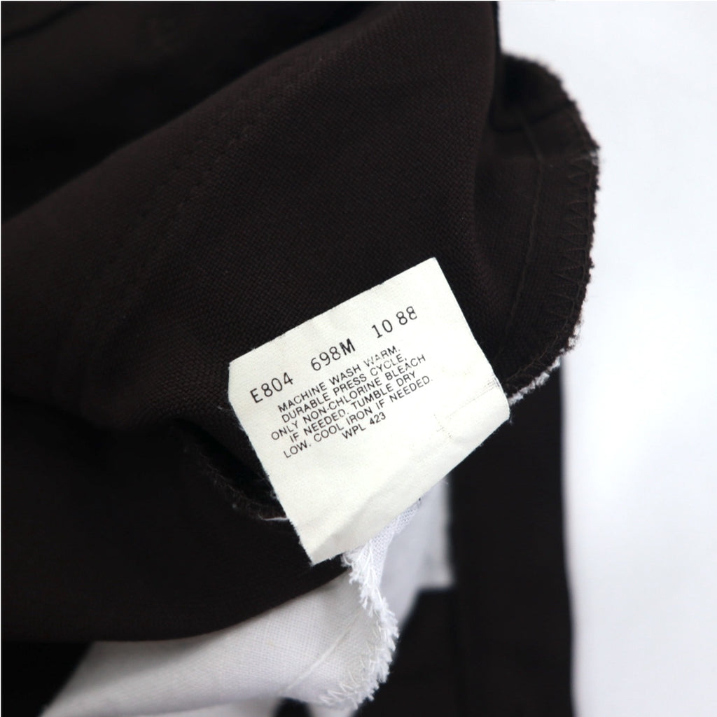 Levi's 80年代 USA製 ブーツカット スラックスパンツ L ブラウン SCOVILLジップ 黒タブ 10517 4528