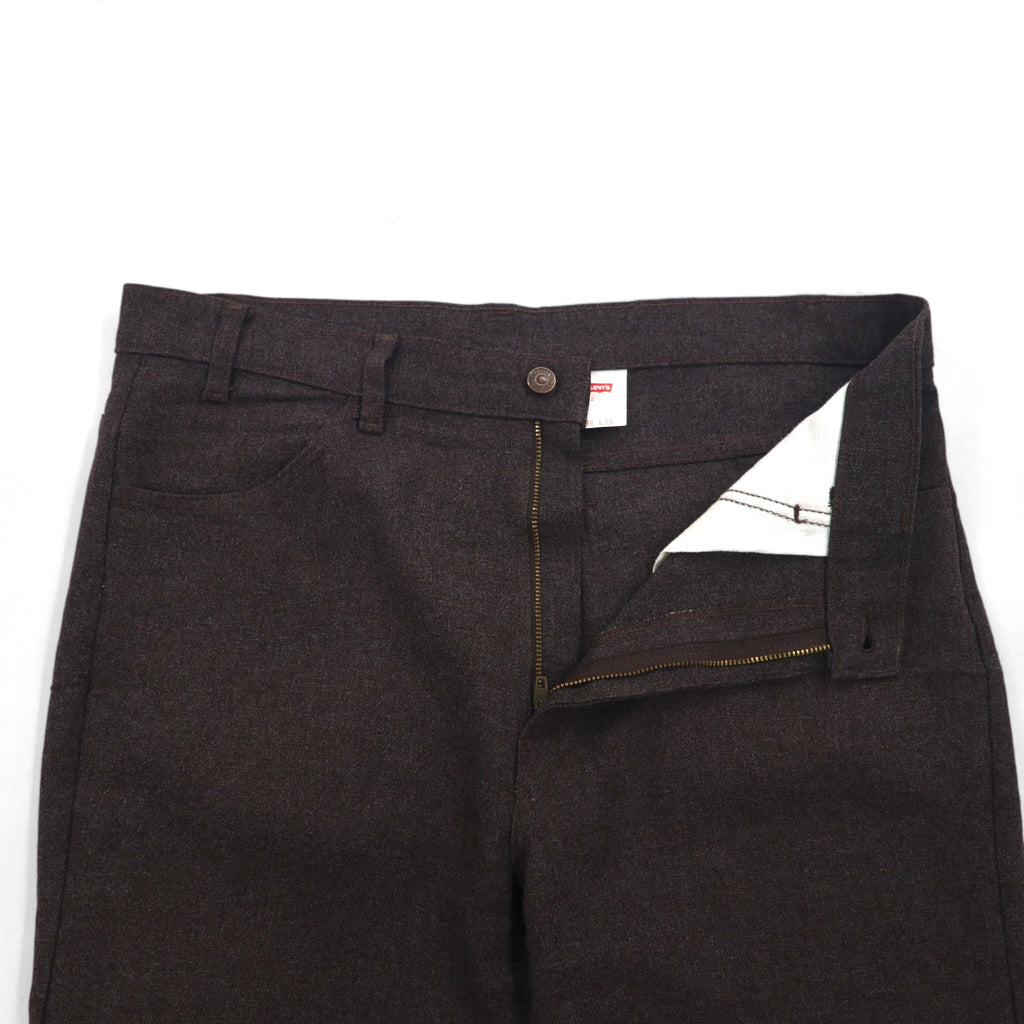 Levi's 90年代 USA製 スタプレ STA-PREST ブーツカット スラックスパンツ L グレー SCOVILLジップ 黒タブ 10517-9028