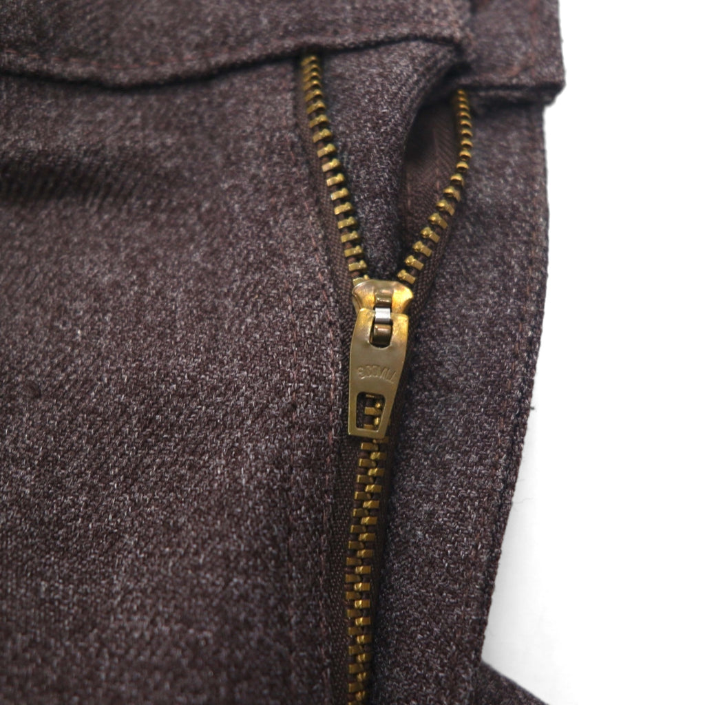 Levi's 90年代 USA製 スタプレ STA-PREST ブーツカット スラックスパンツ L グレー SCOVILLジップ 黒タブ 10517-9028