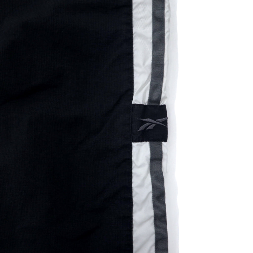 Reebok 90s Track Pants Jersey XL Black Polyester Sideline Vector Logo