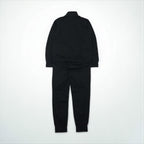 PUMA Stand Collar Jersey Set, Size M, Black, Graphic, High Neck Jogger, 585325-01