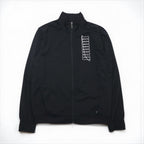PUMA Stand Collar Jersey Set, Size M, Black, Graphic, High Neck Jogger, 585325-01