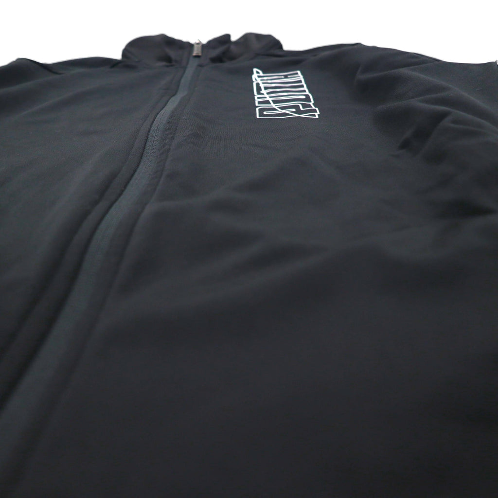 PUMA Stand Collar Jersey Set, Size M, Black, Graphic, High Neck Jogger, 585325-01