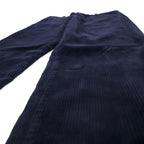 POLO RALPH LAUREN Corduroy Straight Pants Size 18 Navy Cotton