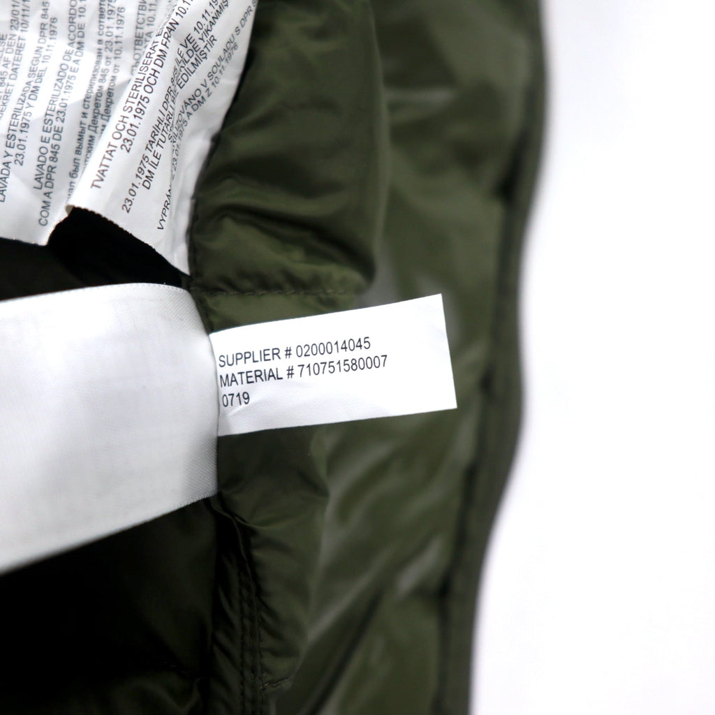 POLO RALPH LAUREN ダウンジャケット L カーキ ナイロン ホワイトダックフェザー スモールポニー刺繍