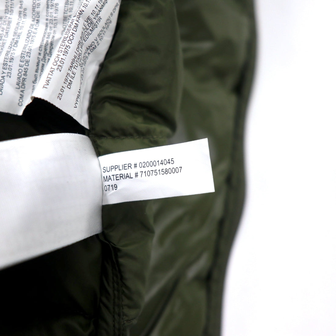 POLO RALPH LAUREN ダウンジャケット L カーキ ナイロン ホワイトダックフェザー スモールポニー刺繍
