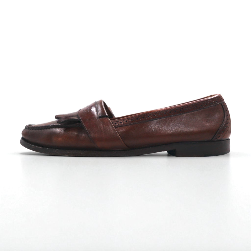 COLE HAAN USA製 フリンジ ローファー 28cm ブラウン レザー 225844 J5 6034