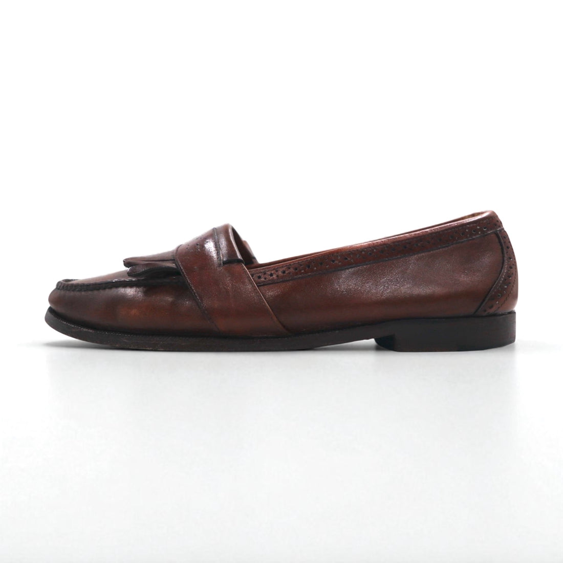COLE HAAN USA製 フリンジ ローファー 28cm ブラウン レザー 225844 J5 6034