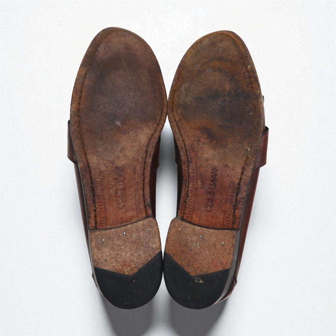 COLE HAAN USA製 フリンジ ローファー 28cm ブラウン レザー 225844 J5 6034