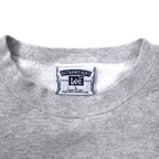 Lee USA Made 90s ULTRAWEIGHT College Print Sweatshirt L Grey Cotton Fleece Lining ALPHA CHI OMEGA Arch Logo