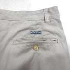 POLO RALPH LAUREN 90s Polo Chino Pants, Double-Tuck Wide Leg, Size M, Beige, Cotton