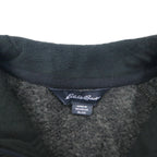 Eddie Bauer ハーフジップ フリースジャケット XL グレー RADIATOR SWEATER FLEECE 1/4 ZIP 未使用品