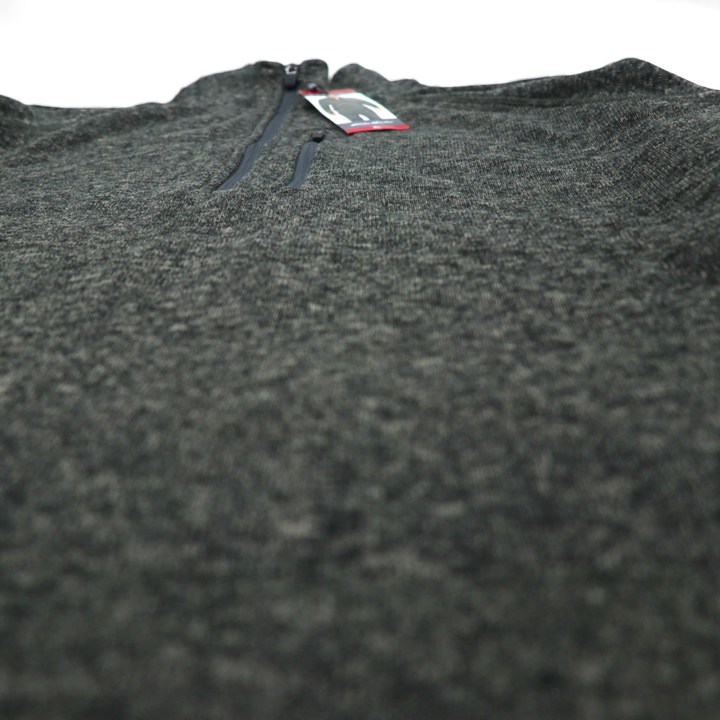 Eddie Bauer ハーフジップ フリースジャケット XL グレー RADIATOR SWEATER FLEECE 1/4 ZIP 未使用品