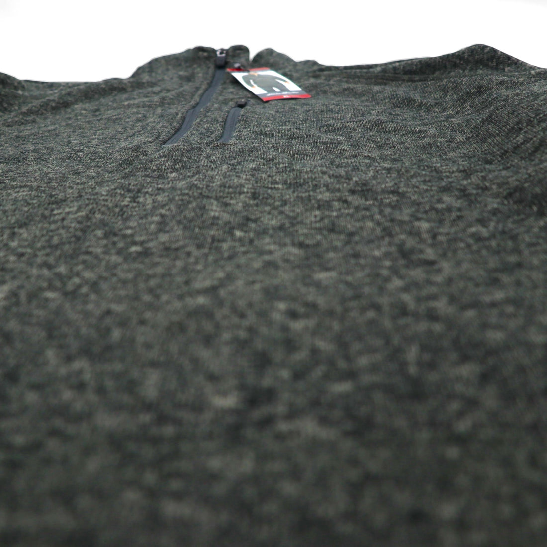 Eddie Bauer ハーフジップ フリースジャケット XL グレー RADIATOR SWEATER FLEECE 1/4 ZIP 未使用品