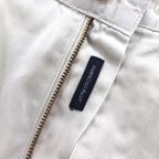 POLO RALPH LAUREN 90s Polo Chino Pants, Double-Tuck Wide Leg, Size M, Beige, Cotton