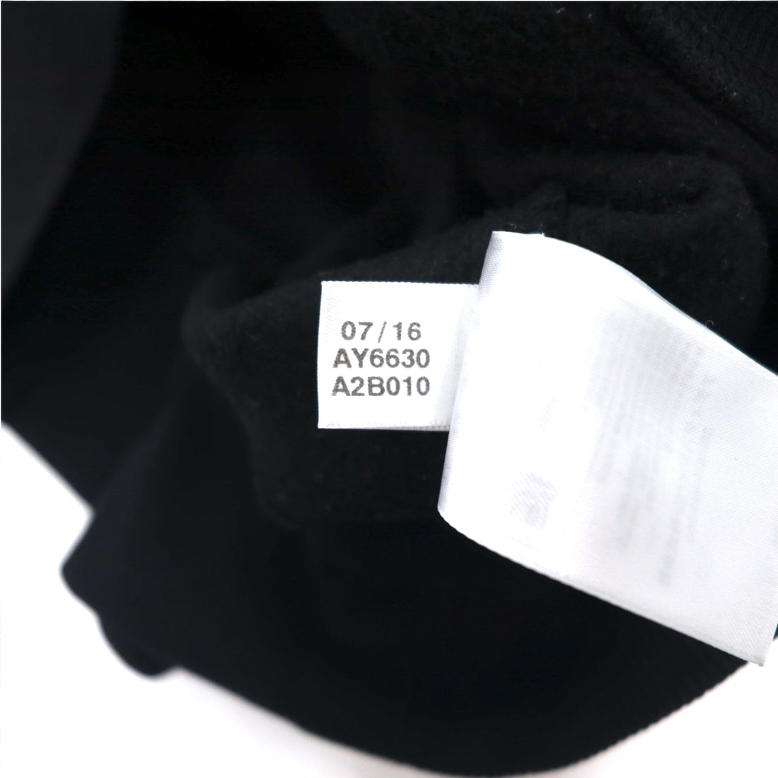 adidas originals トレフォイルロゴ プリント パーカー XL ブラック 裏起毛 AY6630