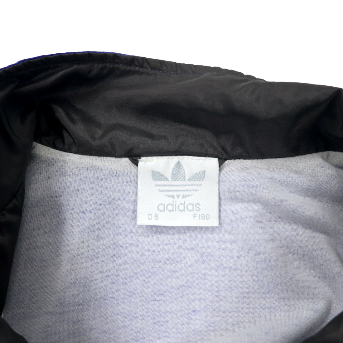 Adidas 90s Nylon Jacket Track Jacket F180 Blue Trefoil Logo Silver Tag Big Size