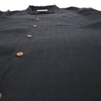 Tommy Bahama シルク 半袖 オープンカラーシャツ 開襟 ボックスシャツ XL ブラック バックロゴ刺繍
