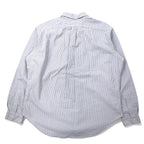 Ralph Lauren 90年代 オックスフォード ボタンダウンシャツ XL ブルー ストライプ コットン CLASSIC FIT スモールポニー 刺繍