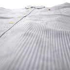 Ralph Lauren 90年代 オックスフォード ボタンダウンシャツ XL ブルー ストライプ コットン CLASSIC FIT スモールポニー 刺繍