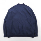 90s Vintage Bomber Jacket 90年代 ピーチスキン スウィングトップ ハリントンジャケット XL ネイビー Laurent Cerrer