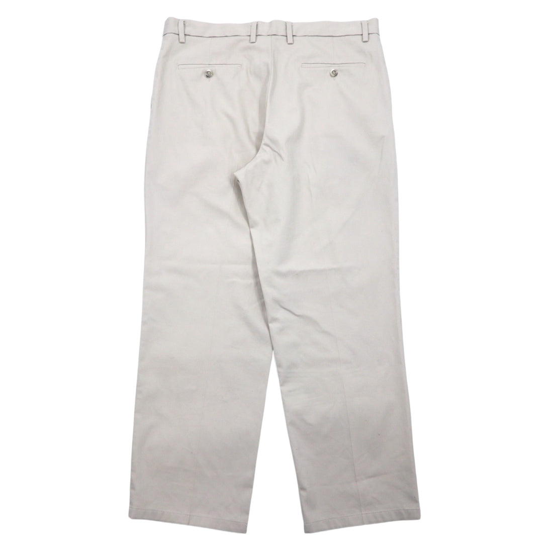 DOCKERS (Levi's) Tucked Wide Chino Pants, Size 36, Beige, Cotton, Classic Fit, Center Press.