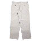 DOCKERS (Levi's) Tucked Wide Chino Pants, Size 36, Beige, Cotton, Classic Fit, Center Press.