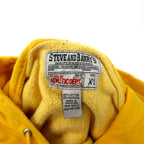 STEVE AND BARRY'S Reverse Weave Pullover Hoodie XL Yellow Cotton College MICHIGAN Arch Logo Big Size