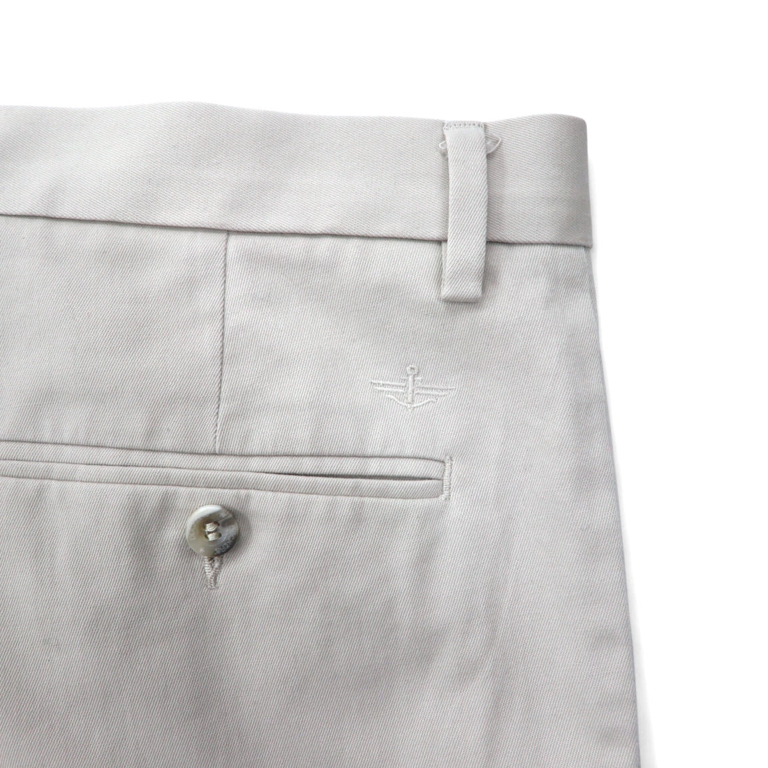 DOCKERS (Levi's) Tucked Wide Chino Pants, Size 36, Beige, Cotton, Classic Fit, Center Press.
