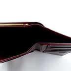 Cartier マストライン がま口 3つ折り財布 ボルドー レザー オールド