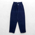 MARITHE + FRANCOIS GIRBAUD Made in France 80s Reproduction jeans High waist wide tapered denim pants S Indigo Blue Cotton