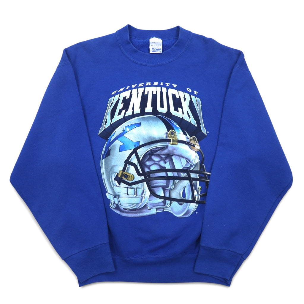 Made in USA 90s SALEM SPORTSWEAR Printed Sweatshirt M Blue KENTUCKY Fleece Lining