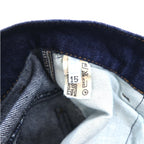 MARITHE + FRANCOIS GIRBAUD Made in France 80s Reproduction jeans High waist wide tapered denim pants S Indigo Blue Cotton