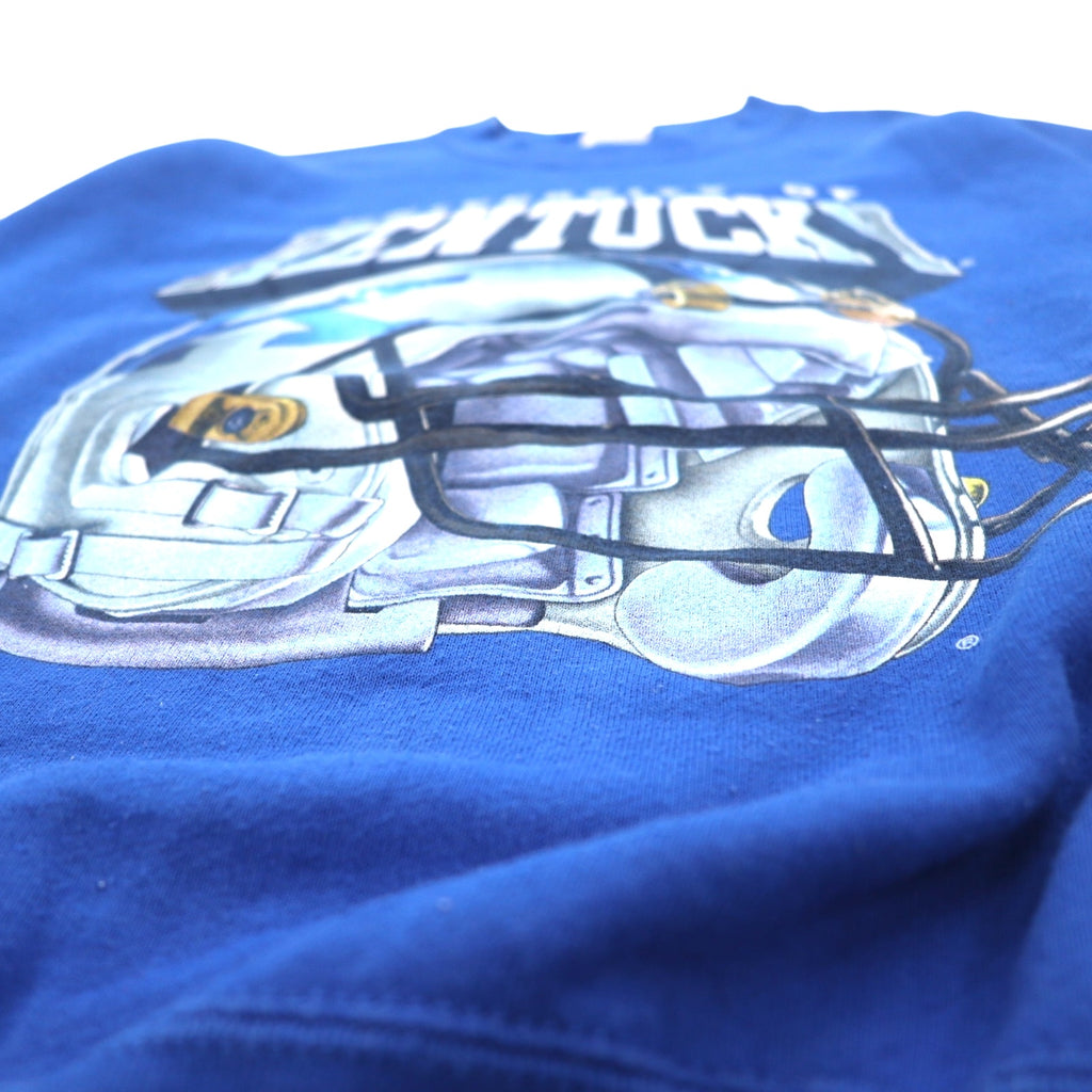 Made in USA 90s SALEM SPORTSWEAR Printed Sweatshirt M Blue KENTUCKY Fleece Lining