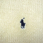 Polo Ralph Lauren 90s V-neck low-gauge cotton knit sweater, size XL, with small pony embroidery