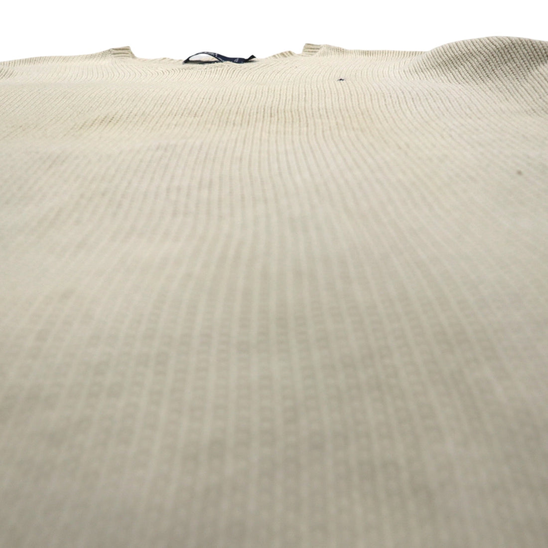 Polo Ralph Lauren 90s V-neck low-gauge cotton knit sweater, size XL, with small pony embroidery