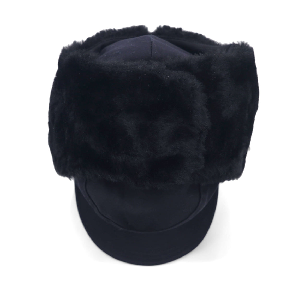 SLAMA-WIEN Australian Military Flight Cap Bomber Cap 54 Black Cotton Polyester Earflaps Earmuffs Military