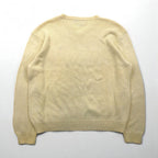 Polo Ralph Lauren 90s V-neck low-gauge cotton knit sweater, size XL, with small pony embroidery