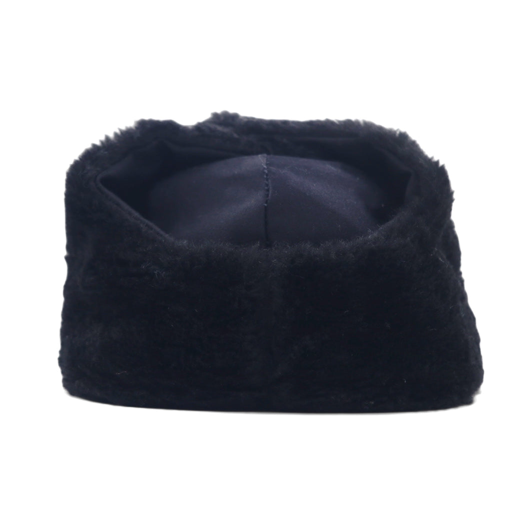 SLAMA-WIEN Australian Military Flight Cap Bomber Cap 54 Black Cotton Polyester Earflaps Earmuffs Military