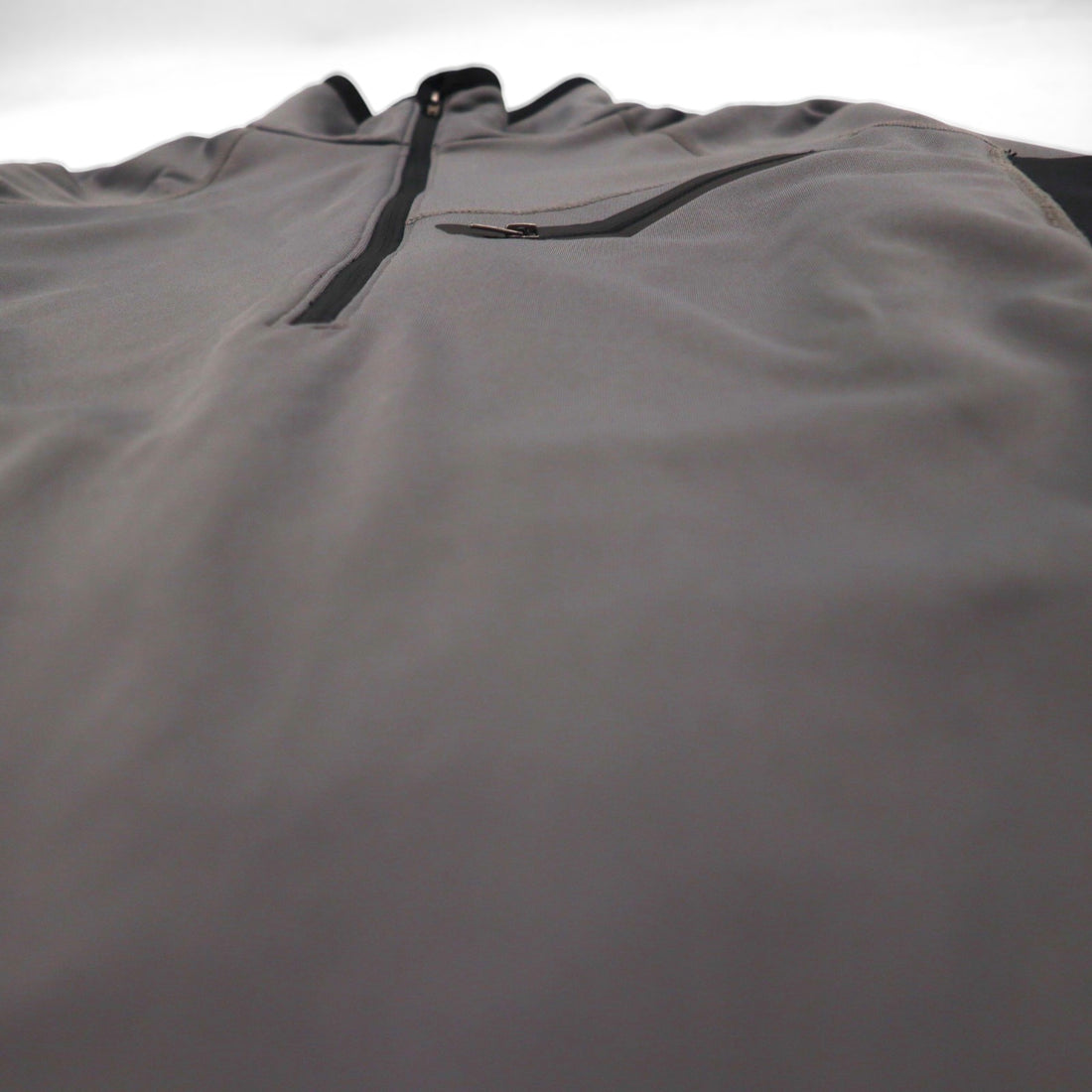 SNO TEK Outdoor Half-Zip Softshell Top, Long Sleeve, Gray, Unused