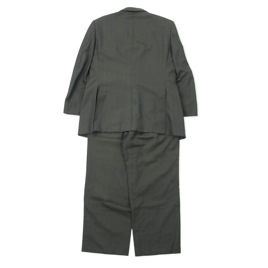 Burberrys Old 2B Suit Set 96-86-170 AB5 Khaki Iridescent Check Wool Made in Japan