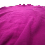 KENZO GOLF 90s mock neck high gauge knit sweater S purple wool one point logo embroidery made in Japan